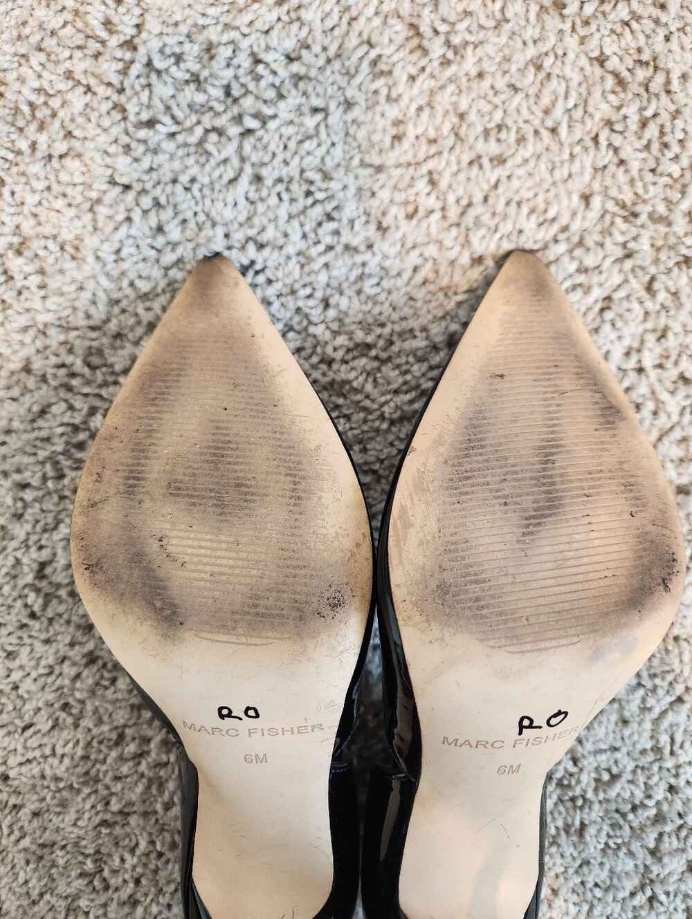 Marc Fisher Women's Christa Pump Black Patent Size 6 - Picture 8 of 10